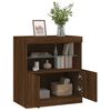 vidaXL Credenza con Luci LED Rovere Marrone 60x37x67 cm