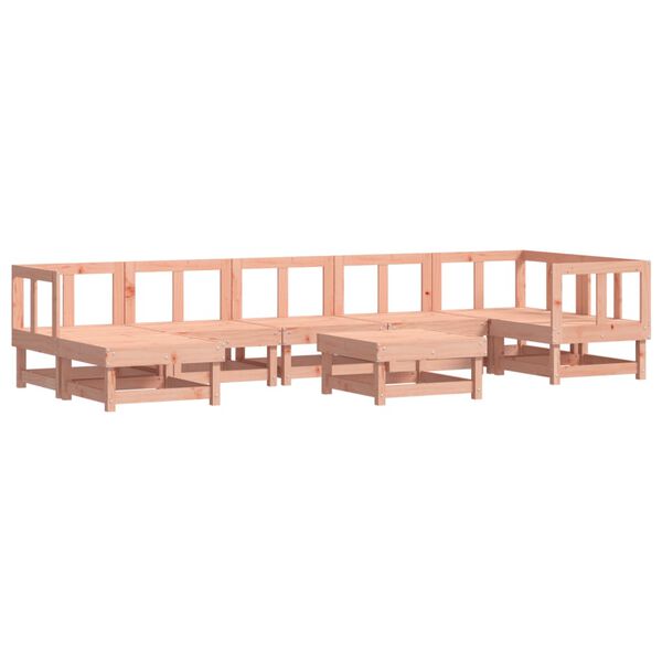 vidaXL Set Salotto da Giardino 8 pz in Legno Massello di Douglas