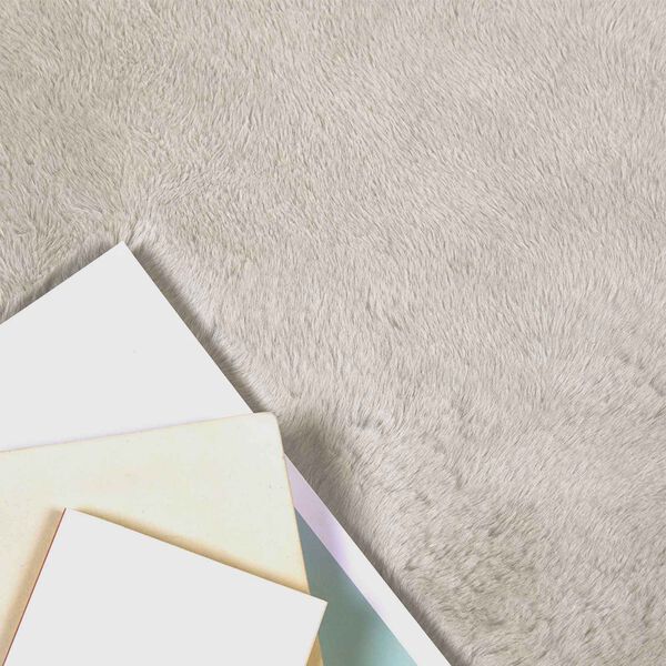 vidaXL Tappeto in Pelliccia Sintetica di Coniglio Olite Beige