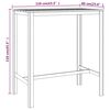 vidaXL Tavolo da Bar 110x60x110 cm in Legno di Pino Impregnato