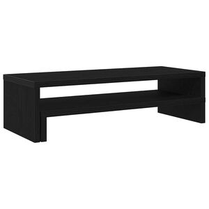 vidaXL Supporto per Monitor Rovere Nero 54x22x15 cm in Truciolato