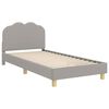 vidaXL Struttura letto bambini con testata Grigio chiaro 90 x 200 cm