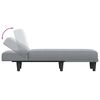 vidaXL Chaise Longue in Tessuto Grigio Chiaro