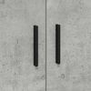 vidaXL Armadio 2 pcs Grigio cemento 108 x 41 x 40 cm Legno multistrato