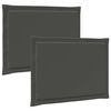 vidaXL Cuscini per Seduta 2 pcs Antracite 47 x 36 x 2 cm Poliestere