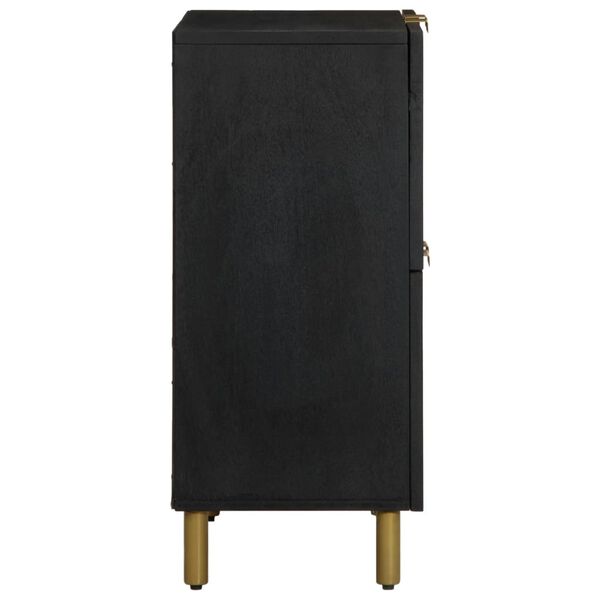 vidaXL Credenza Nera 60x33x75 cm in Legno Multistrato