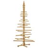 vidaXL Albero di Natale in legno Marrone 210 cm Legno di pino massello
