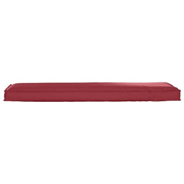 vidaXL Cuscino Rosso Vino 140 x 40 x 8 cm Tessuto Oxford