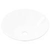 vidaXL Lavello da Bagno in Ceramica Porcellana Bacino Bianco