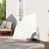 vidaXL Schermo di Privacy per Balcone Crema 115 x 115 cm Tessuto