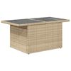 vidaXL Set Divano da Giardino 10 pz con Cuscini Beige in Polyrattan