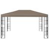 vidaXL Gazebo con Luci a Stringa LED 4x3 m Grigio Talpa