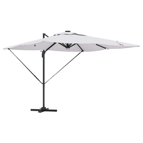vidaXL Parasol Roma Beige 286 x 285 x 270 cm Alluminio e Poliestere