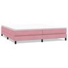 vidaXL Letto a Molle senza Materasso Rosa 200x210 cm in Velluto