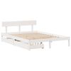 vidaXL Letto senza Materasso Bianco 120x190 cm Legno Massello di Pino
