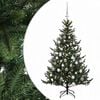 vidaXL Albero di Natale artificiale con palline 120 cm 150 LED