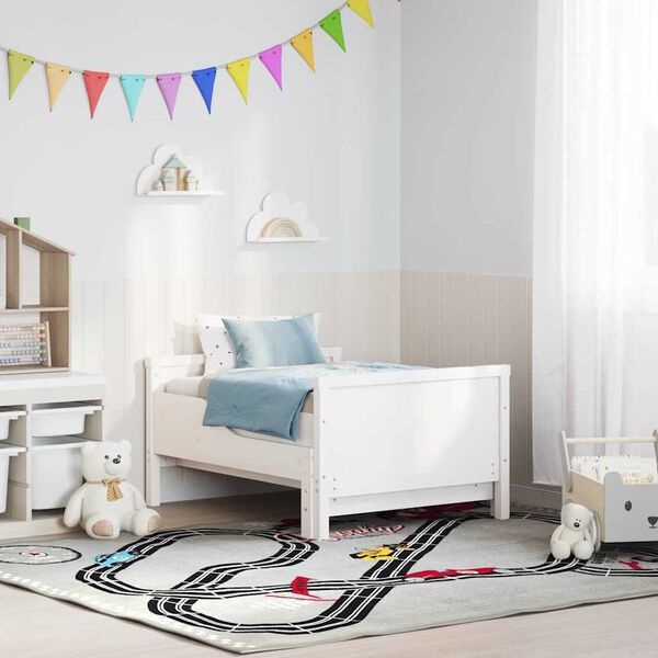 vidaXL Struttura del letto Bianco 80 x 200 cm Legno multistrato