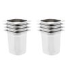 vidaXL Contenitori Gastronorm 8 pz GN 1/6 200 mm in Acciaio Inox