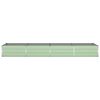 vidaXL Fioriera Verde Pastello 195 x 100 x 45 cm Acciaio zincato