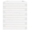 vidaXL Fioriera da Giardino Bianca 70x40x46 cm Legno Massello di Pino