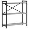 vidaXL Libreria 80 x 30 x 85 cm Legno ingegnerizzato Grigio sonoma
