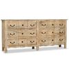vidaXL Credenza in Legno Massello di Mango 200x40x90 cm