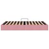 vidaXL Letto con Contenitore Rosa 120 x 200 cm Velluto