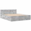 vidaXL Giroletto Testiera Grigio Cemento 150x200 cm Legno Multistrato