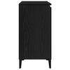 vidaXL Credenza Rovere Nero 104 x 35 x 70 cm Legno multistrato