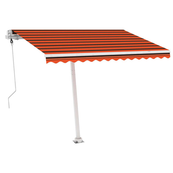 vidaXL Tenda da Sole Automatica Autoportante 300x250cm Arancio Marrone