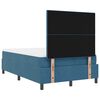 vidaXL Letto a Sorgente LED Blu Scuro 120 x 190 cm Velluto