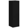 vidaXL Set mobile TV Montaggio a parete 4 pcs Nero Legno multistrato