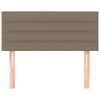 vidaXL Testiera Tortora 100x5x78/88 cm in Tessuto