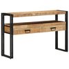 vidaXL Tavolo consolle 120 x 33 x 75 cm legno massello di mango