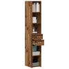 vidaXL Libreria con cassetto Legno vecchio 30 x 42.4 x 185.2 cm