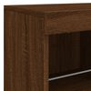 vidaXL Credenza con Luci LED Rovere Marrone 283x37x67 cm