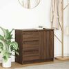 vidaXL Credenza con Cassetto Rovere Marrone 71x35x65 cm in Truciolato
