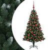 vidaXL Albero di Natale Artificiale con Palline 120 cm 150 LED