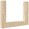 vidaXL Set di Mobili Porta TV 6 pz Rovere Sonoma in Legno Multistrato