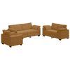 vidaXL Set di Divani 3 pz con Cuscini Marrone in Velluto
