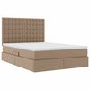 vidaXL Letto con contenitore e LED Cappuccino 140 x 190 cm