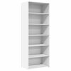vidaXL Credenza Bianca 70x41x185 cm in Legno Multistrato