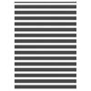 vidaXL Tenda a Rullo Zebra Nero Larghezza Tessuto 150,9 cm Poliestere