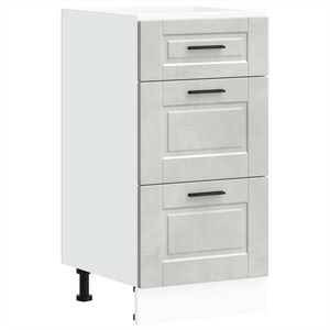 vidaXL Base da Cucina Porto Grigio Cemento in Legno Multistrato