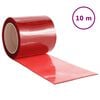 vidaXL Tenda per Porte Rossa 200 mm x 1,6 mm 10 m in PVC