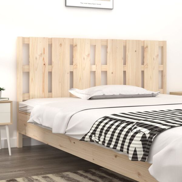 vidaXL Testiera per Letto 185,5x4x100 cm Legno Massello di Pino