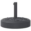 vidaXL Base per Ombrellone per Pali Ø38/48 mm 25 kg Rotonda