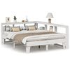vidaXL Letto Libreria senza Materasso Bianco 160x200 cm Legno di Pino