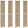 vidaXL Porta per Armadio con porta 4 pcs Naturale 201 x 2,1 x 39,5 cm