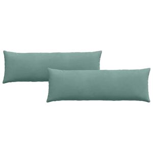 vidaXL Cuscini da Divano 2 pcs Verde Mare 120 x 40 cm Tessuto in Cords